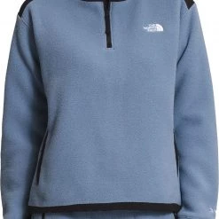 The North Face Women's Alpine 200 ¼ Zip Sweatshirt Folk Blue/tnf Black
