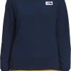 The North Face Women's Heritage Patch Crewneck Sweatshirt Summit Navy