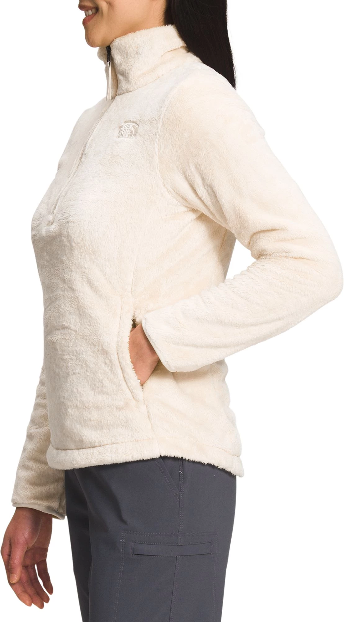The North Face Women's Osito 1/4 Zip Pullover Jacket Gardenia White 3 The North Face Women's Osito 1/4 Zip Pullover Jacket Gardenia White - Image 3
