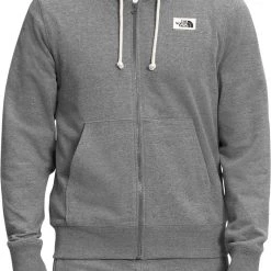 The North Face Men's Heritage Patch Full-Zip Hoodie Tnf Medium Grey Heather