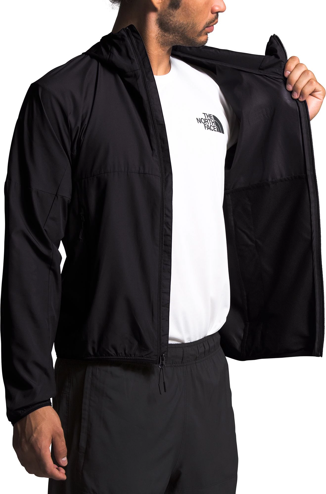 The North Face Men's Flyweight Jacket Tnf Black 3 The North Face Men's Flyweight Jacket Tnf Black - Image 3