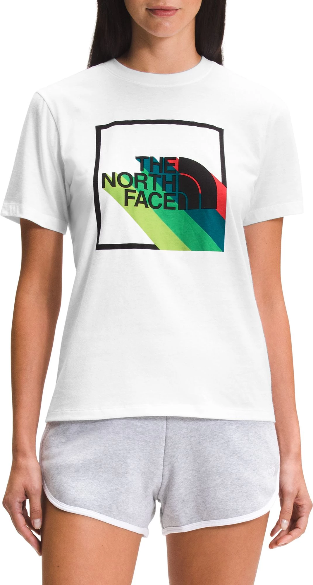 The North Face Women's Shadow Box Short Sleeve T-Shirt Tnf White 1 The North Face Women's Shadow Box Short Sleeve T-Shirt Tnf White