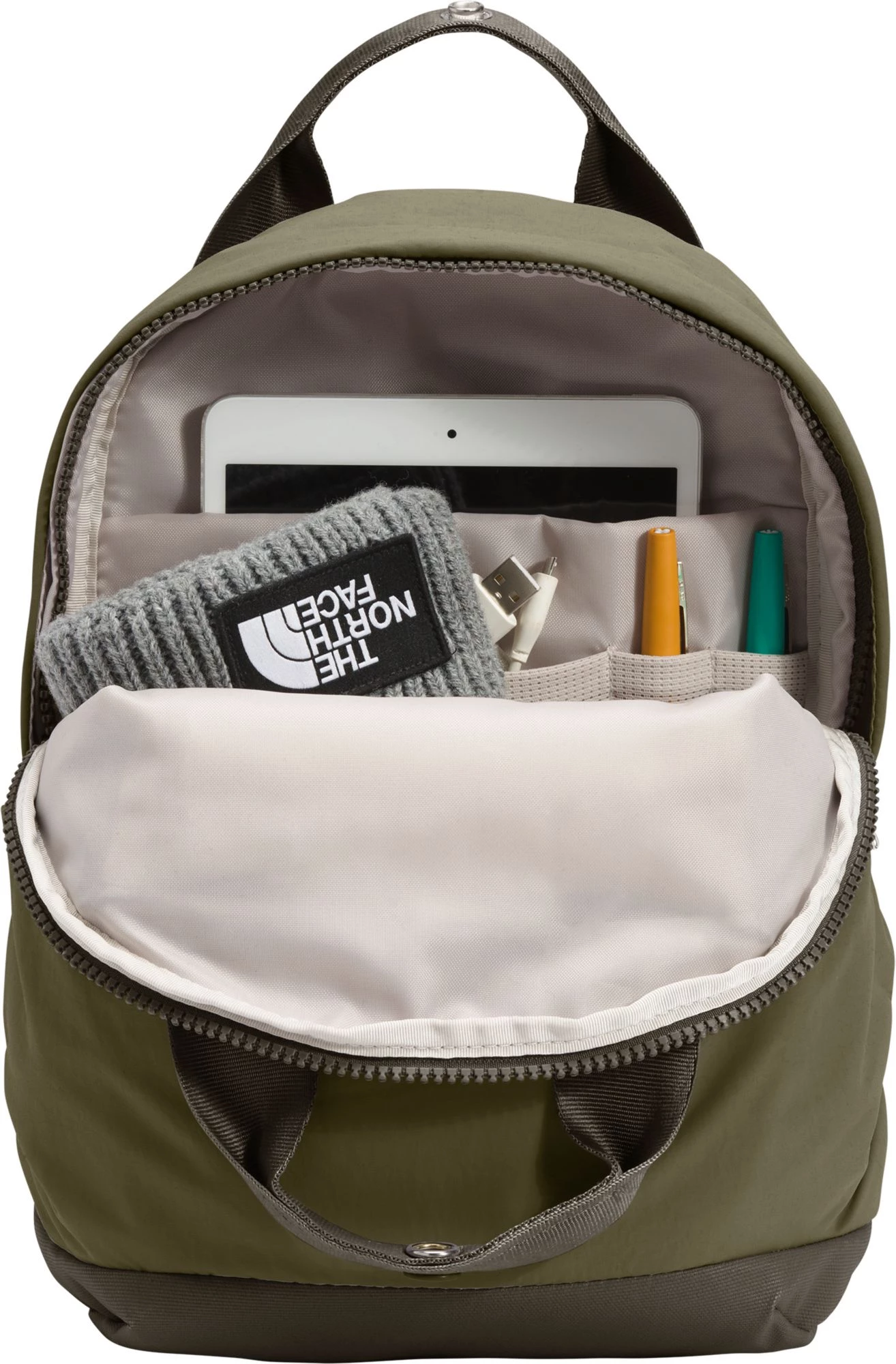 The North Face Women's Never Stop Mini Backpack Burnt Olv Grn/new Tpe Grn 5 The North Face Women's Never Stop Mini Backpack Burnt Olv Grn/new Tpe Grn - Image 5