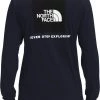 The North Face Men's NSE Box Long Sleeve Shirt Tnf Mdm Grey Hthr/tnf Blk