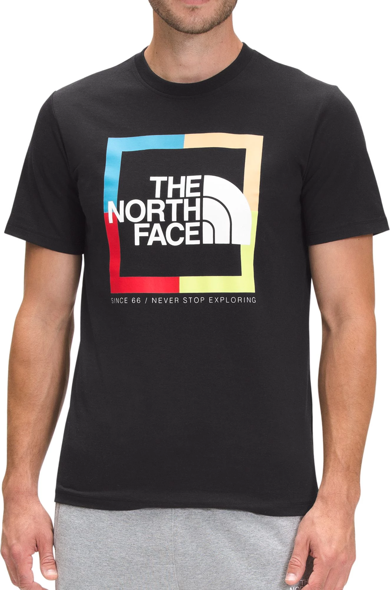 The North Face Men's Coordinates Short Sleeve T-Shirt Tnf Black/tnf White Print 1 The North Face Men's Coordinates Short Sleeve T-Shirt Tnf Black/tnf White Print