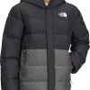 The North Face Boys' North Down Fleece-Lined Parka Tnf Med Grey Hthr