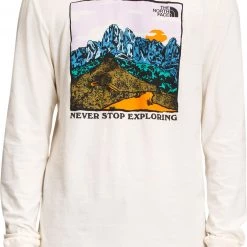 The North Face Men's Places We Love Long Sleeve T-Shirt Red Violet/wasabi