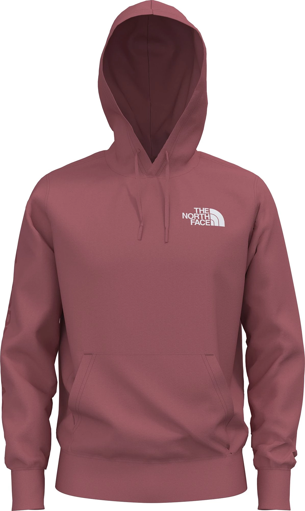 The North Face Men's Sleeve Hit Hoodie Slate Rose 1 The North Face Men's Sleeve Hit Hoodie Slate Rose