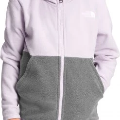 The North Face Boys' Glacier Full Zip Hoodie For Girls' Fuschia Pink