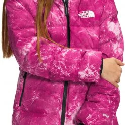 The North Face Girls' Printed Reversible North Down Jacket Harbor Blue