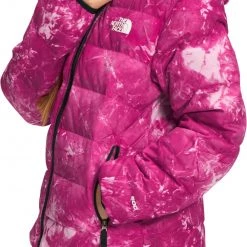 The North Face Girls' Printed Reversible North Down Jacket Harbor Blue -DealsThe North Face Store unnamed file 893
