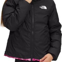 The North Face Girls' Printed Reversible North Down Jacket Harbor Blue -DealsThe North Face Store unnamed file 895