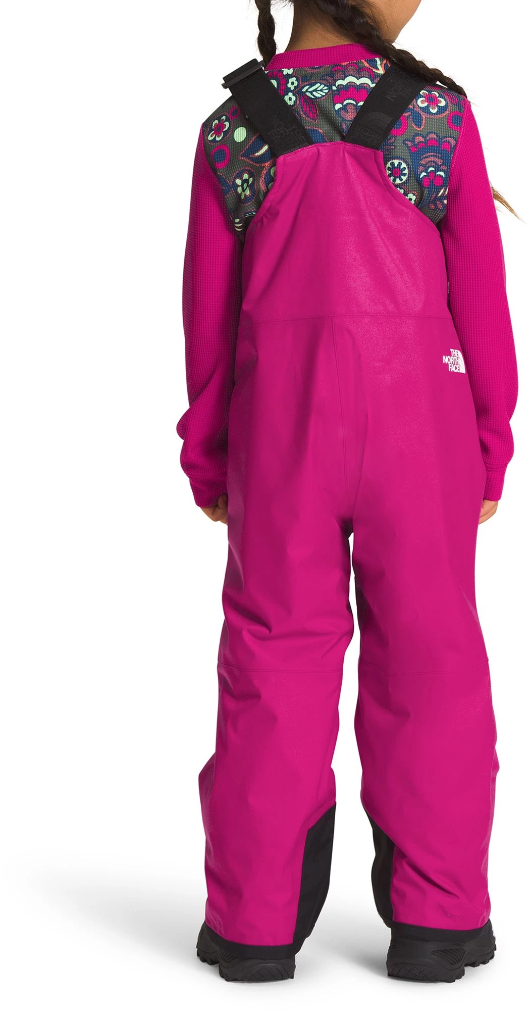 The North Face Boys' Freedom Insulated Bib Fuschia Pink 2 The North Face Boys' Freedom Insulated Bib Fuschia Pink - Image 2