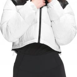 The North Face Women's Nuptse Short Jacket Tnf White/tnf Black
