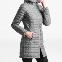 The North Face Women's Eco ThermoBall Jacket Tnf Medium Grey Heather -DealsThe North Face Store unnamed file 940