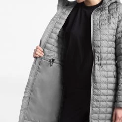 The North Face Women's Eco ThermoBall Jacket Tnf Medium Grey Heather -DealsThe North Face Store unnamed file 941