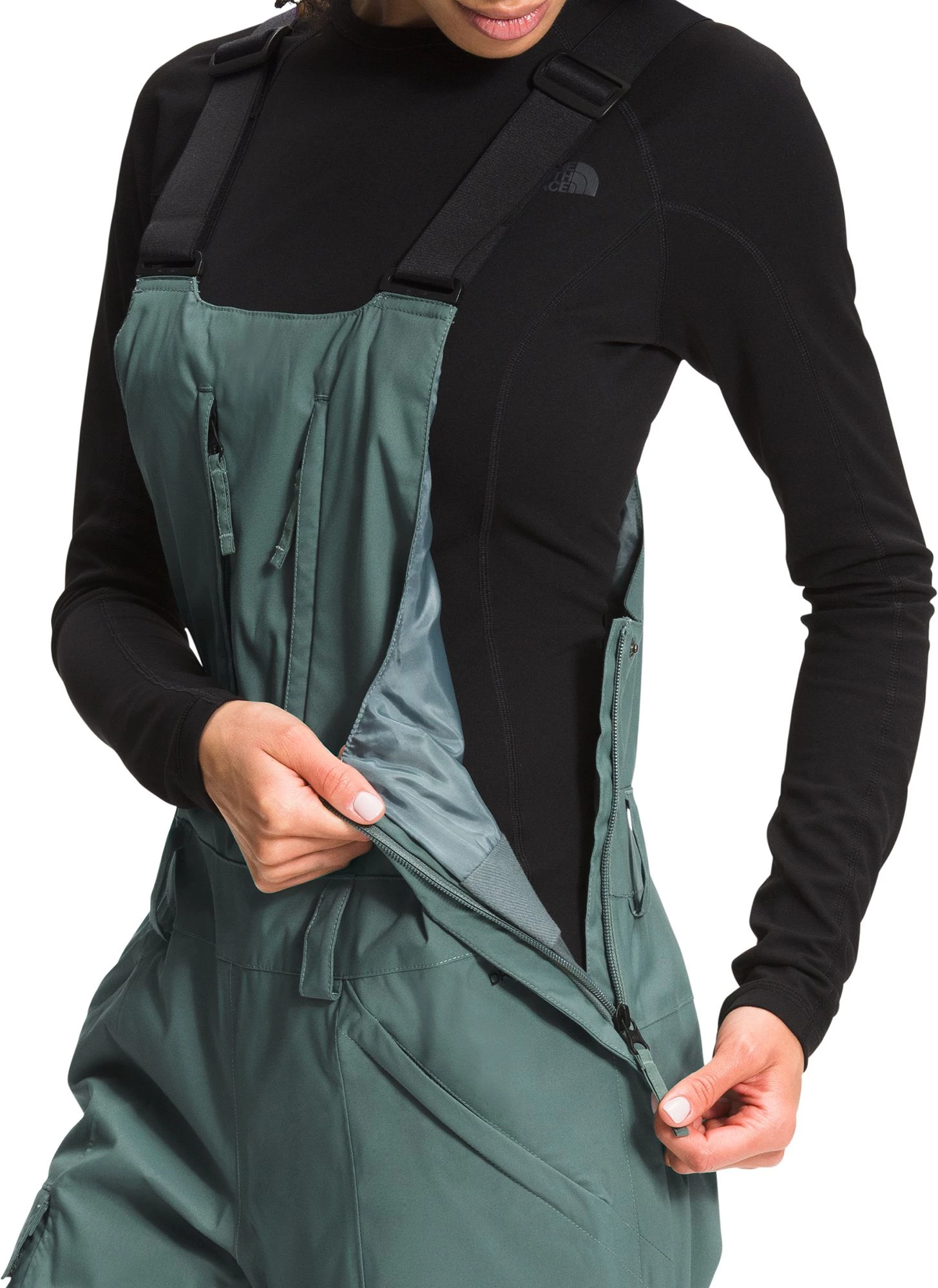 The North Face Women's Freedom Snow Bib Balsam Green 4 The North Face Women's Freedom Snow Bib Balsam Green - Image 4